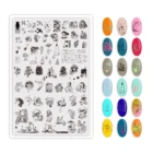 14,5*9,5 см Полный новый шаблон для стемпинга ногтей из нержавеющей стали модный штамп для дизайна ногтей Печатный инструмент для ногтей коллекция поставки ногтей