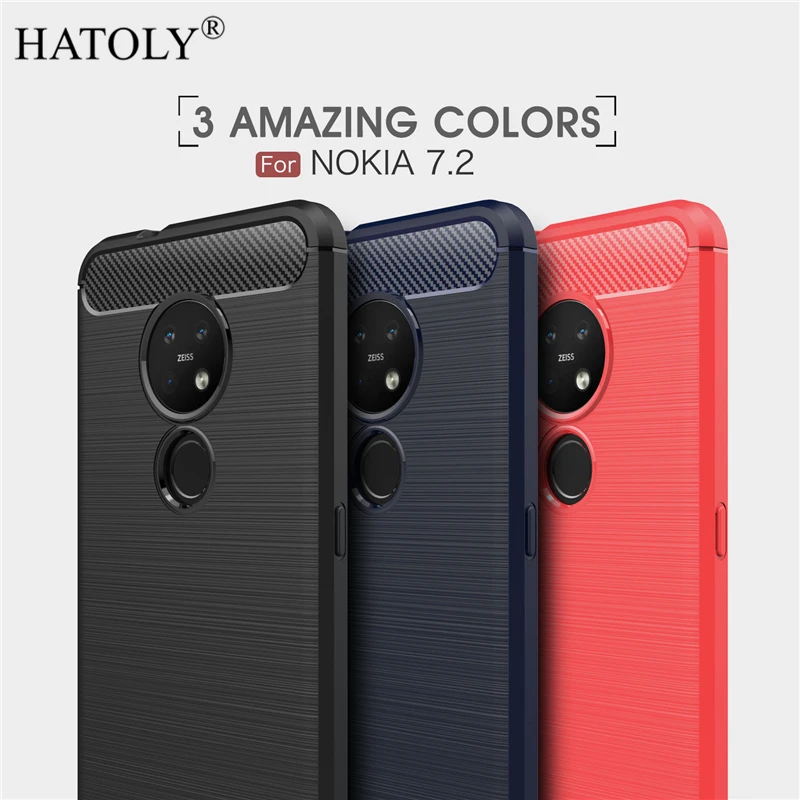 Для Nokia 7 2 чехол Деловой стиль Мягкий силиконовый резиновый защитный для телефона