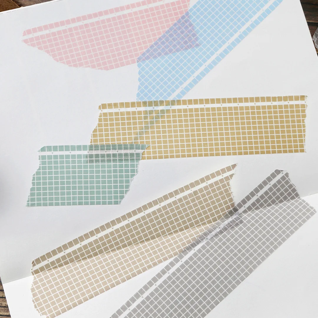 5 м Васи скотч клетчатая широкая записываемая офисная Клейкая Лента Скрапбукинг