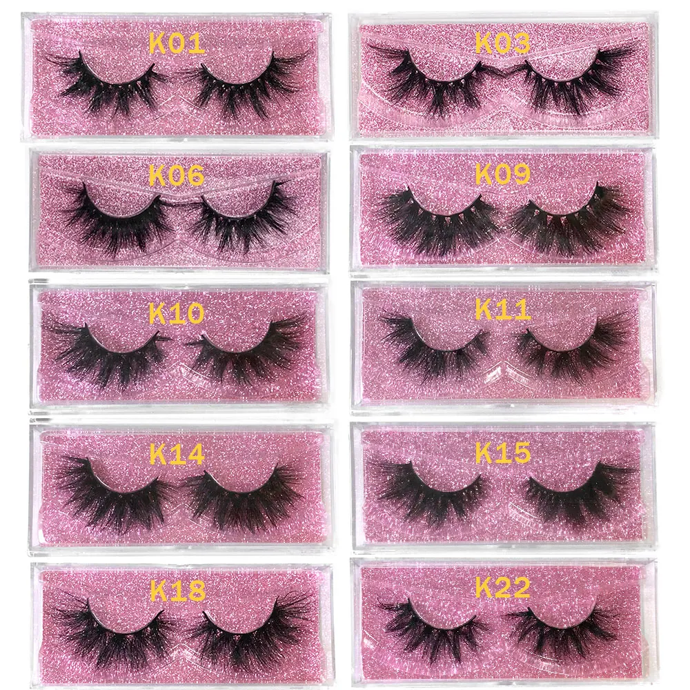 

5D Mink Lashes 100% Hand-made Fluffy Messy Reusable 3D Real Mink Eyelashes Wholesale Bulk Eyelashes Makeup False Eye Lashe