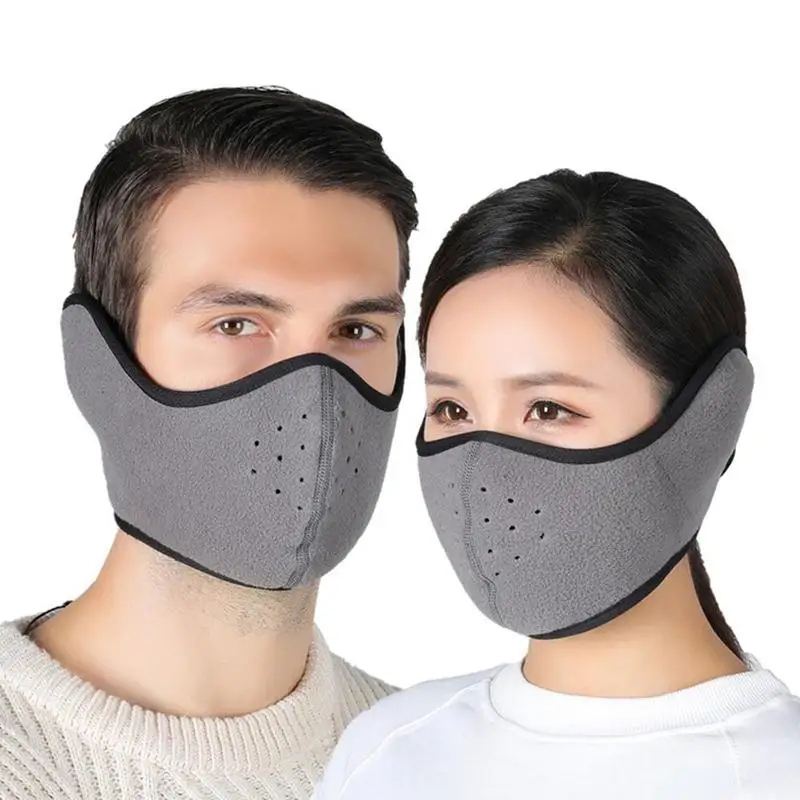 Пылезащитная маска для лица Неопреновая теплая полумаска шеи зимний шарф