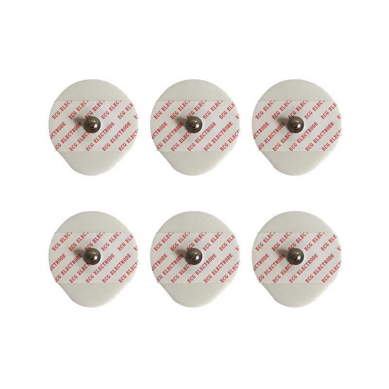 50 Pieces Disposable ECG Electrodes Medical Electrode Patch EKG Accessories  Non-woven ECG Electrode Pads