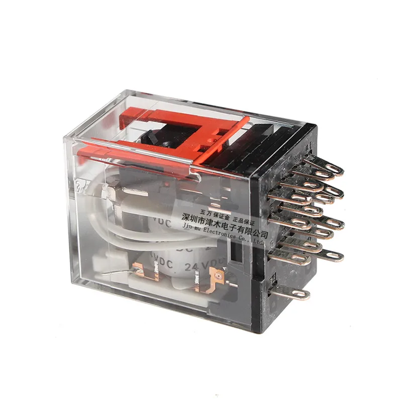 

Реле MY4N-D2-GS 24 В постоянного тока, четыре открытых, четыре закрытых, 14 контактов, 6 месяцев гарантии