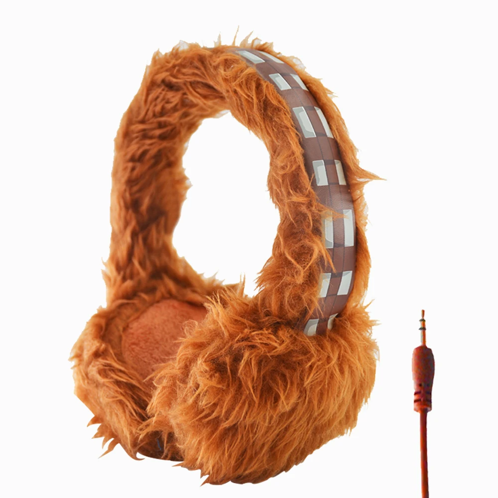 Плюшевые наушники Star War проводные 3 5 мм складные для MP3 плеера ПК рождественские