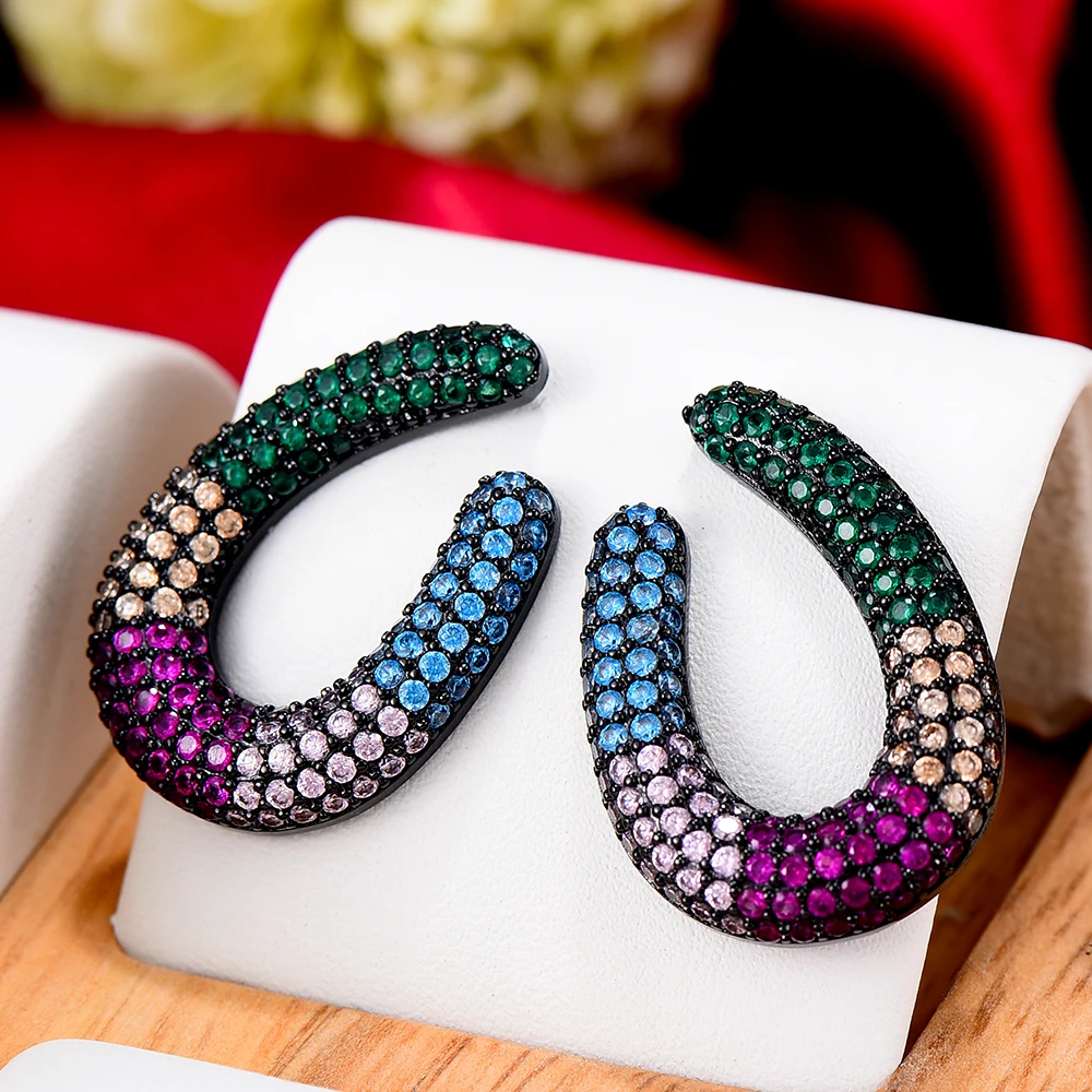 

Женские Висячие серьги с фианитами, висячие серьги в форме ветки с цирконом, для невесты и помолвки, подарок для девушек и женщин