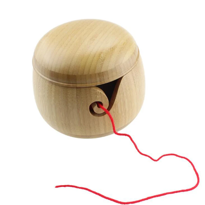 Шерстяная чаша круглая твердая деревянная шерсть инструмент для вязания
