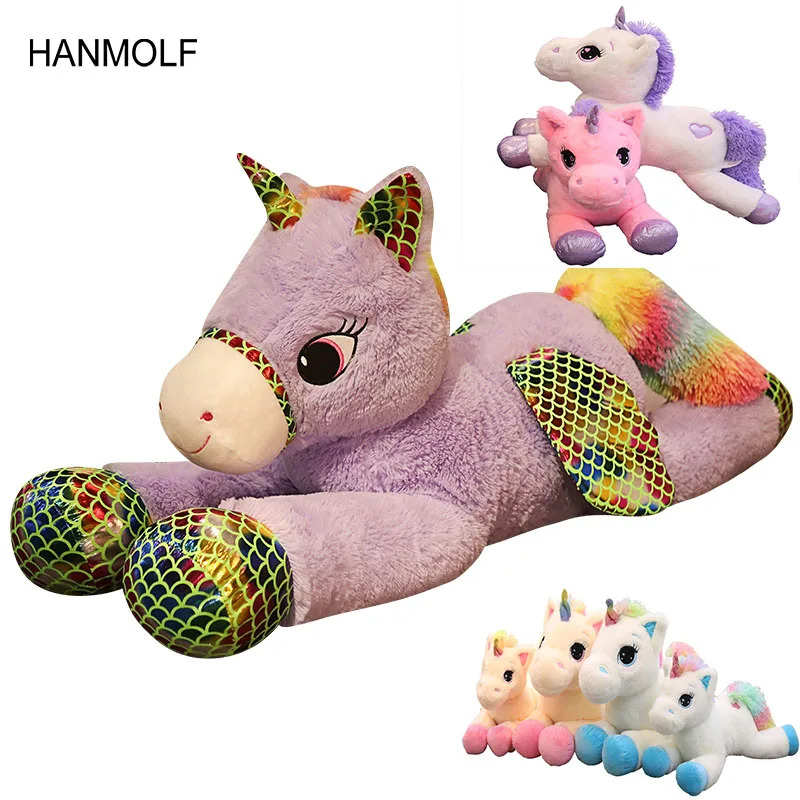 Длинная плюшевая игрушка в виде единорога 40 110 см|Мягкие игрушки животные| |