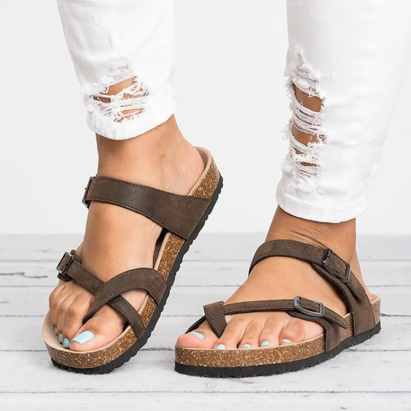 

Women Sandals Rome Style Summer Sandals For 2020 Flip Flops Plus Size 35-43 Flat Sandals Beach Summer Zapatos Mujer Casual Shoes