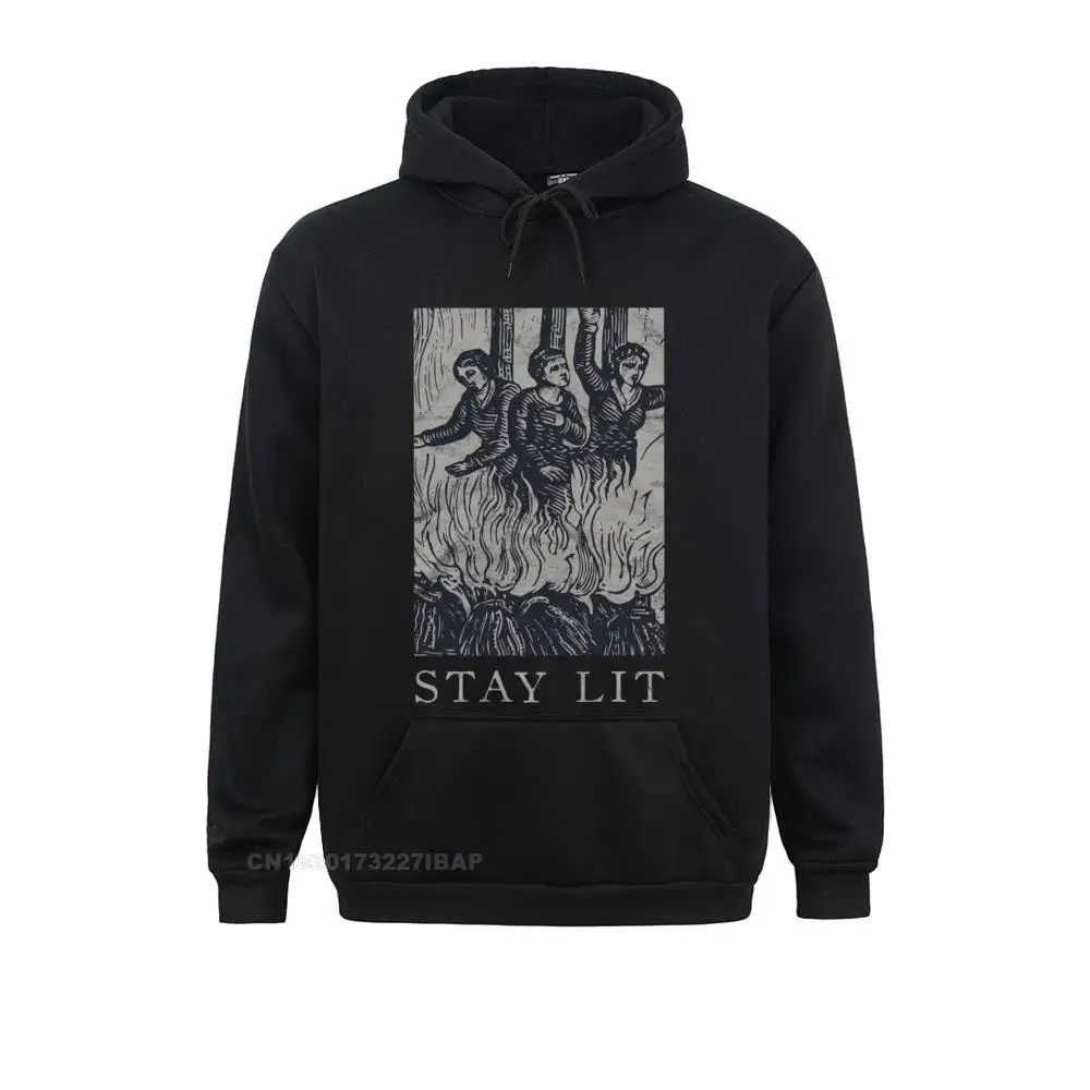 

Occult Stay Lit Satan Devil Hell Unholy Antichrist Witch Fitness Hoodies VALENTINE DAY Men Sweatshirts Manga Hoods Slim Fit
