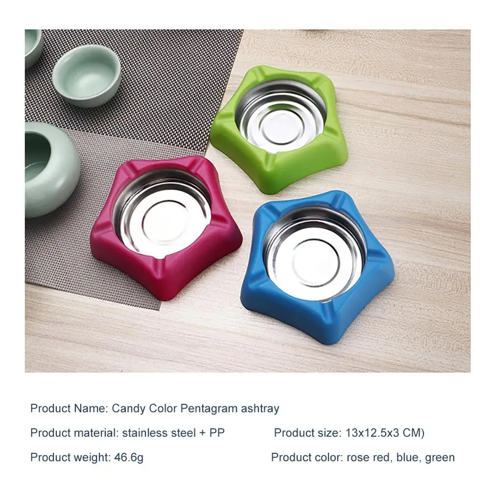 Креативная портативная пепельница в форме звезды для сигарет подставка дома
