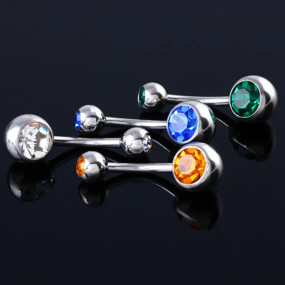 Стразы из нержавеющей стали для пирсинга живота пирсинг пупка ombligo nombril