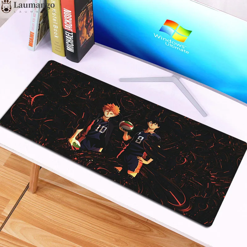 

haikyuu pattern mouse pad for notebook games Mouse pad XXL keyboard pad Large size Keyboard gaming mouse mat Gaming Desk Mat