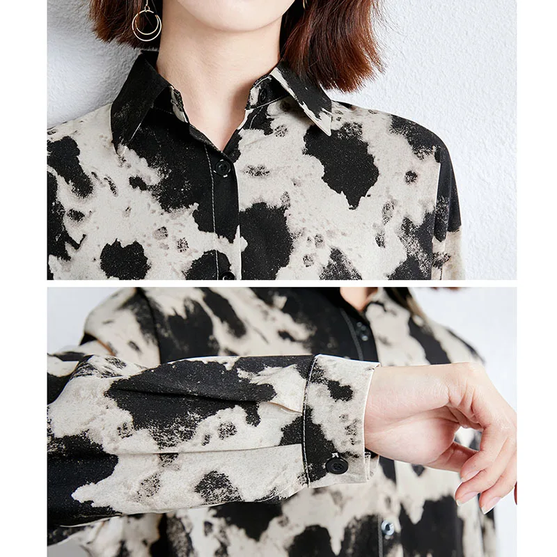 

2020 Summer Fashion Leopard Print Women Blouse Spring High Quality Office Design Sense Lady Loose Shirt All-Match Top In Stock