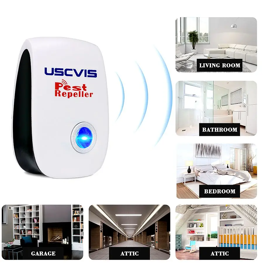 Ультразвуковой Отпугиватель вредителей электронный средство для борьбы с