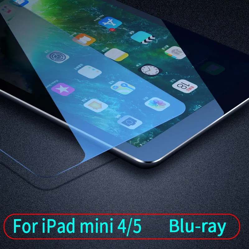 blue-mini45 9H Защита экрана для iPad Mini 1 2 3 4 5 Закаленное стекло для iPad Air3 Pro 10,5 Защита экрана для iPad Air 2 Air1 Pro 9,7 - Цвет: blue-mini45