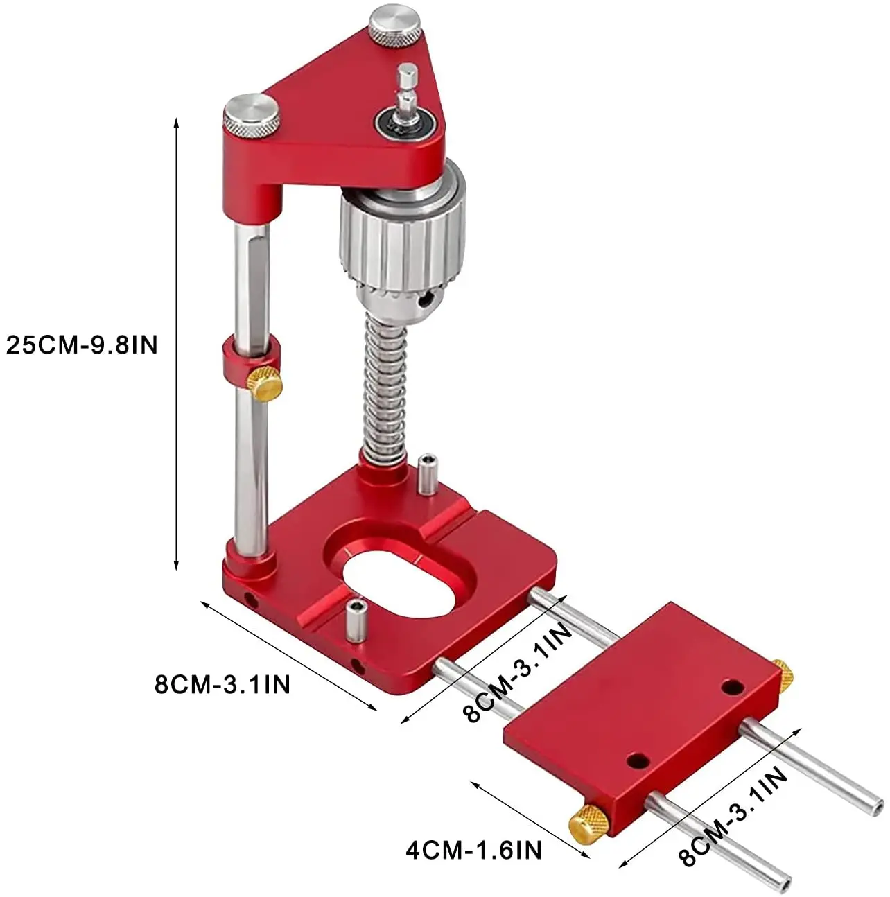 Самостоятельная деревообрабатывающая дрель Портативный сверлильный станок для позиционирования Высокоточный фиксатор на.