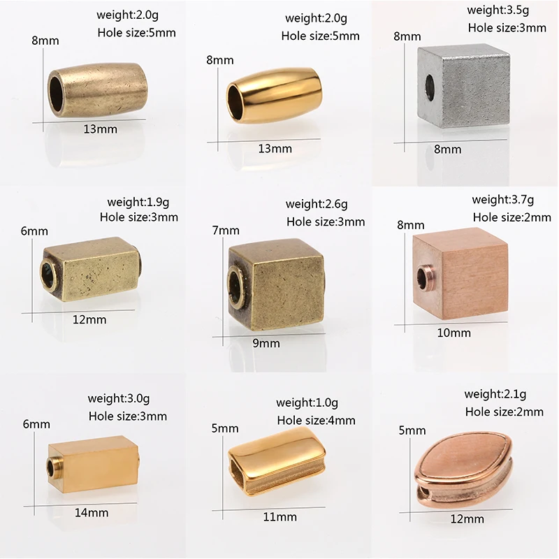 Фиксатор бусин бусины для изготовления ювелирных изделий медная бусина браслета