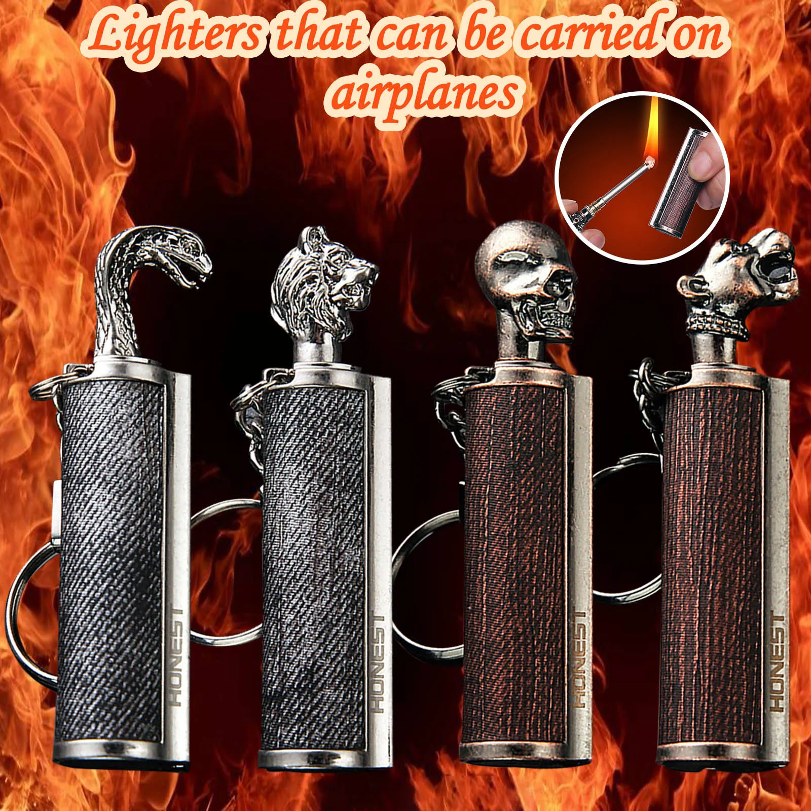 Аксессуары для сигарет Портативный зажигалка Мода сплава в виде ракушки барбекю