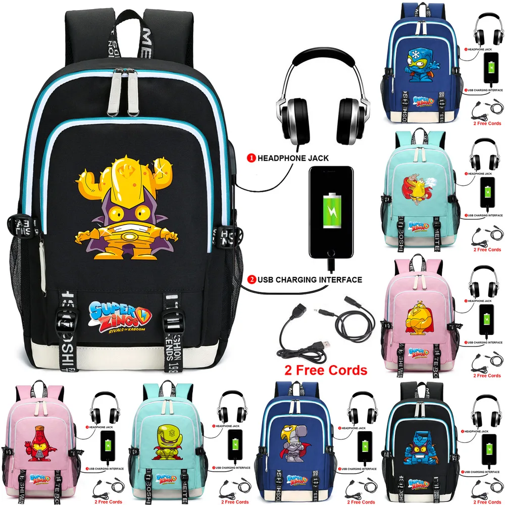 

2021 Super Zings Backpack School Bags For Teenage Girls Boys Women Men Backpack Mochila