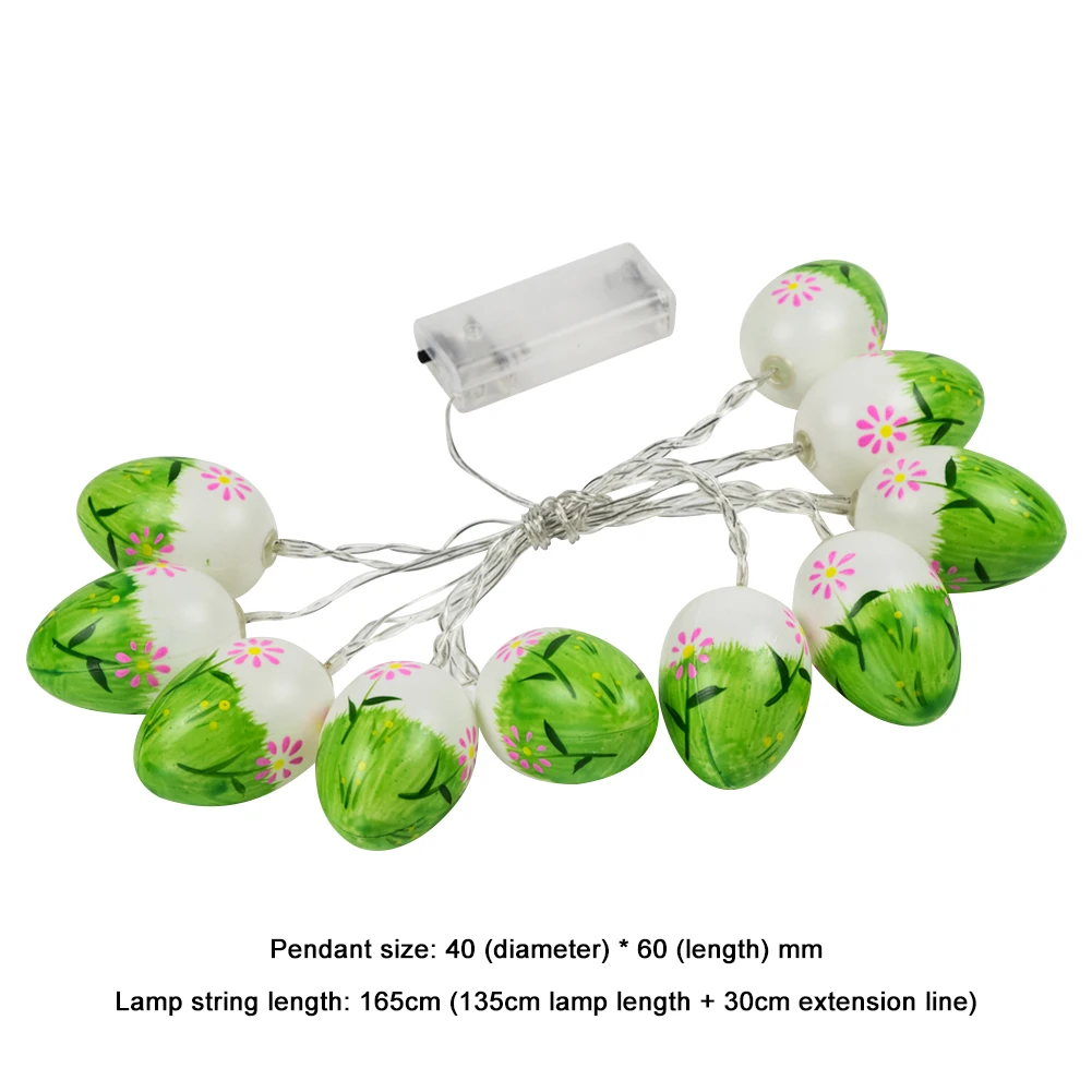 

Colorful Easter Egg Lamp 10 LED Fairy String Lights Festival Party Ornament