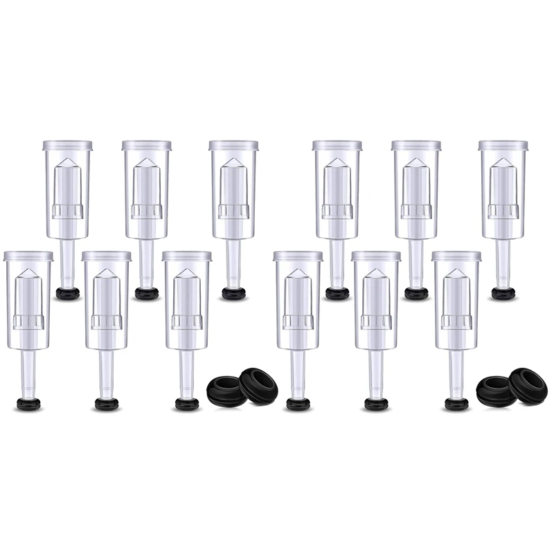 

New Airlock Set For Fermentation, 40 Pieces Silicone Grommets And 6 Pieces Plastic Airlock For Preserving