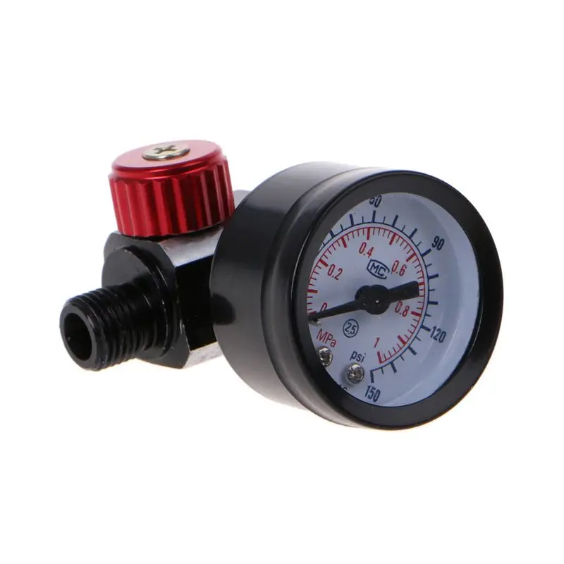 

Scratch Air Pressure Regulator Gauge Spray & In-line Water Trap Filter Tool P82C