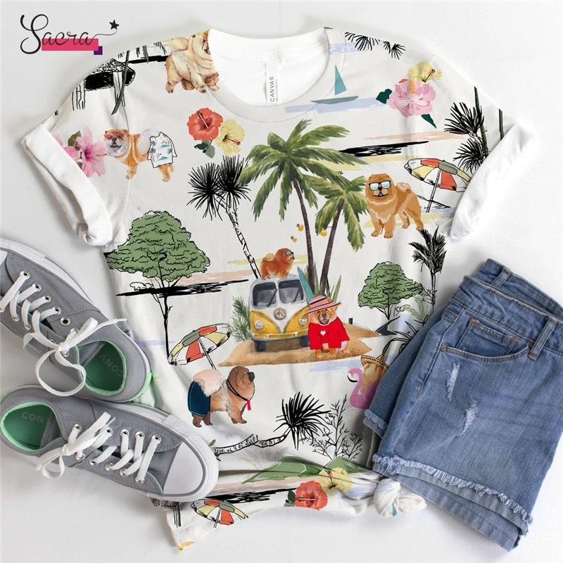 

2021 New Arrival Men T Shirt Full Anime Shirt Printing Fashion Short Sleeve Chow Harajuku Men Tees