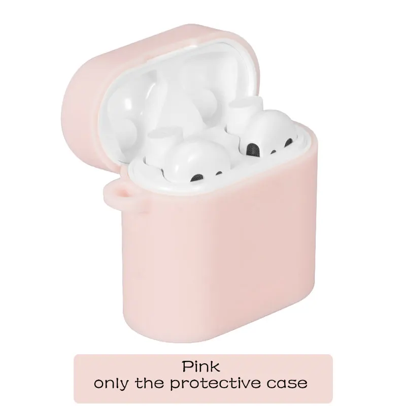 PInk Силиконовый чехол для Xiaomi Airdots Pro 2 Беспроводная bluetooth-гарнитура защитный чехол с карабином rotection чехол для Air 2 - Цвет: PInk