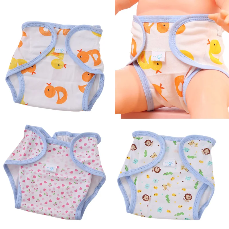 

Cotton Adjustable Infant Diaper Cover Cartoon Printing Baby Nappies Washable Cloth Reusable Breathable 0-24M Boys Girls Diapers