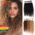 Модные кудри синтетические накладные волосы афро кудрявые пряди Омбре блонд 24-28 дюймов 6 шт. термостойкие для чернокожих женщин - изображение