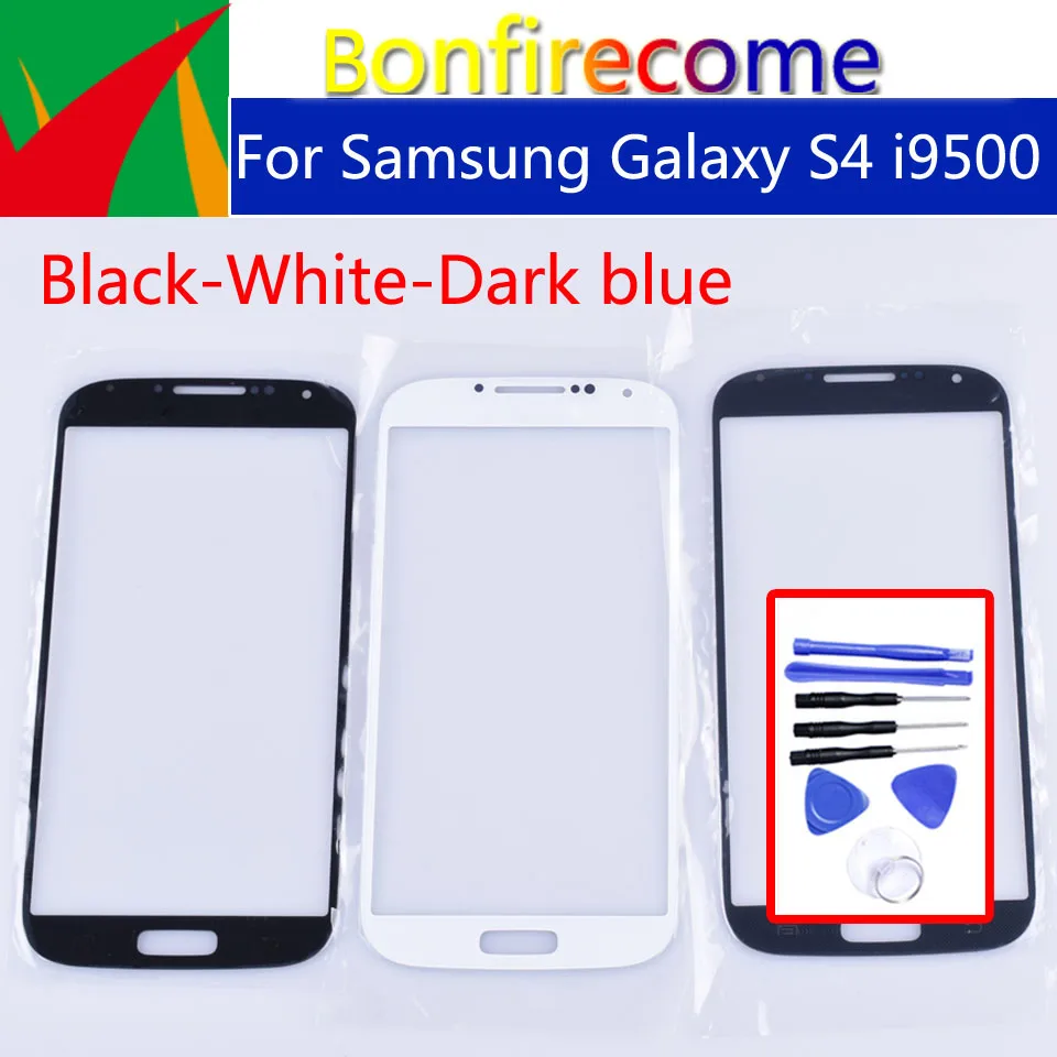

S4 Сенсорный экран для Samsung Galaxy S IV S4 i9500 i9505 i9506 i9515 i337 GT-i9505 LCD переднее внешнее стекло сенсорный экран Объектив 5,0"