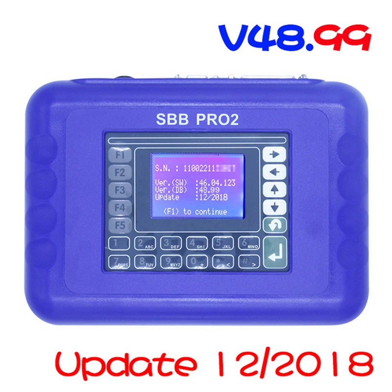 Программатор универсальных ключей SBB Pro2 V48.99 IMMO с дистанционным управлением без