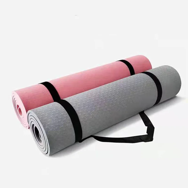 6 мм TPE впитывает пот и не скользящие yoga коврик безвкусный пилатеса износостойкое