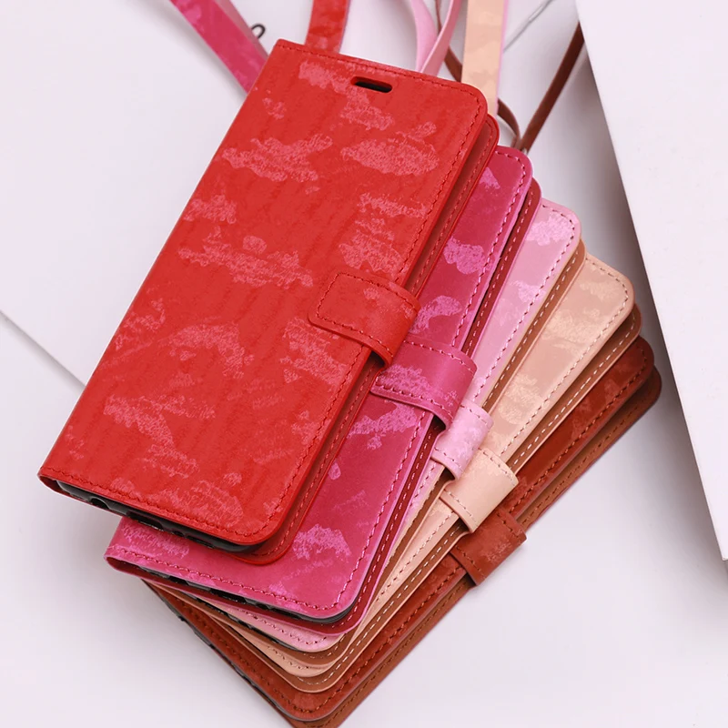 

Flip Phone Case PU Matte texture Leather buckle Phone Case For OnePlus 9 9T 7 7 Pro Phone Case