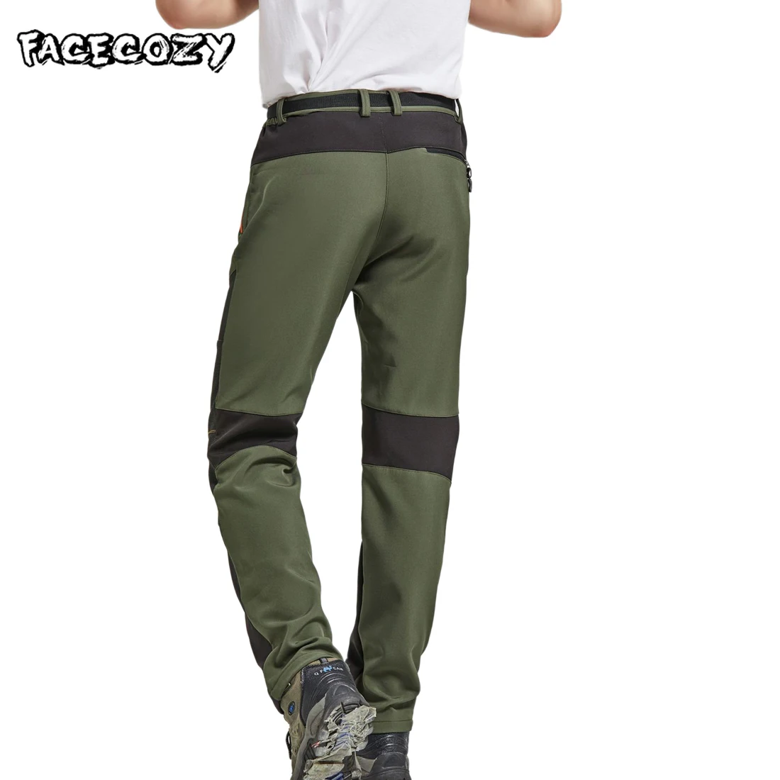 Мужские зимние Походные штаны Facecozy мужские водонепроницаемые мягкие брюки для