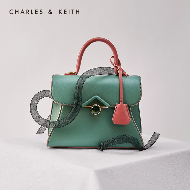 CHARLES＆KEITH Новинка на Осень 2020 CK2-50781268Женская Cумка плечо Дамская сумка Агат пряжки