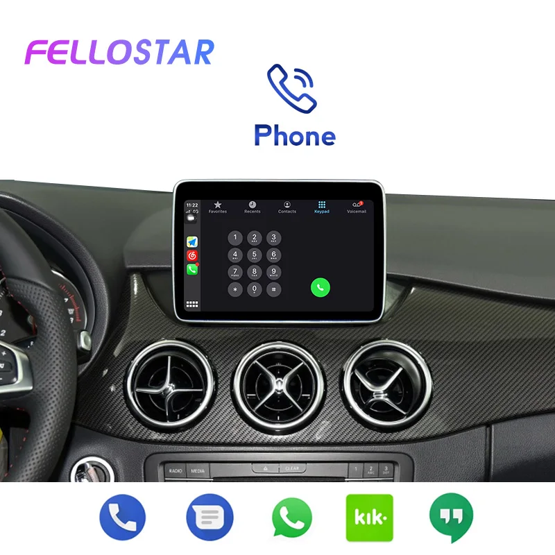 Беспроводной Carplay для Mercedes Benz A B C E class CL GL GLA GLC GLE CLA CLS SLK GLK W204 W207 W212 X204 W205 NTG4.0 NTG4.5 NTG5.0 -