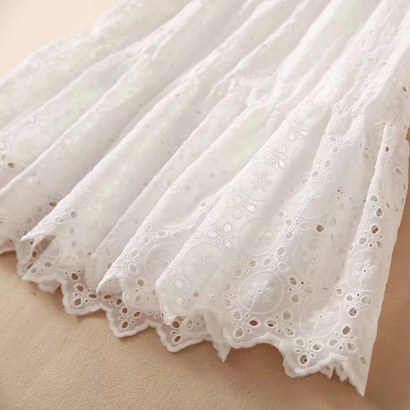 

Mini Dress 2021 Summer New Women'S Party Leisure Holiday Elegant Chic Embroidery Hollow Ribbon Fashion Dresses