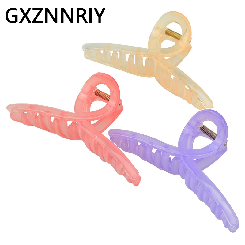 

Заколка-краб для волос женская, пластиковая, 10 см, заколки для девочек