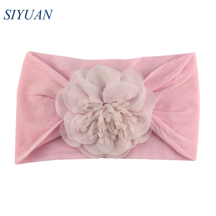 1 шт./лот Широкая мягкая эластичная нейлоновая повязка на голову с 3