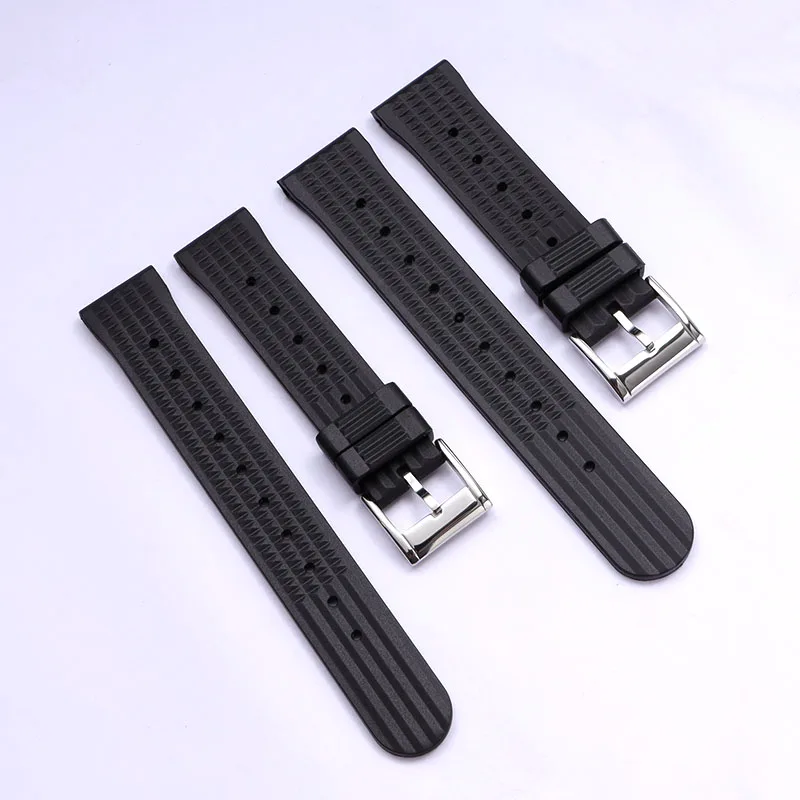 

20mm 22mm watchband for Seiko Watch Rubber Watch strap for Samsung Huawei watch Sport Diving Rubber Replace Strap Wrist Belt