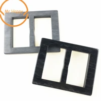 2 holes inner size 30mm rectangle bar adjuster buckle buttons invitation ribbon slider for garment and bags decoration