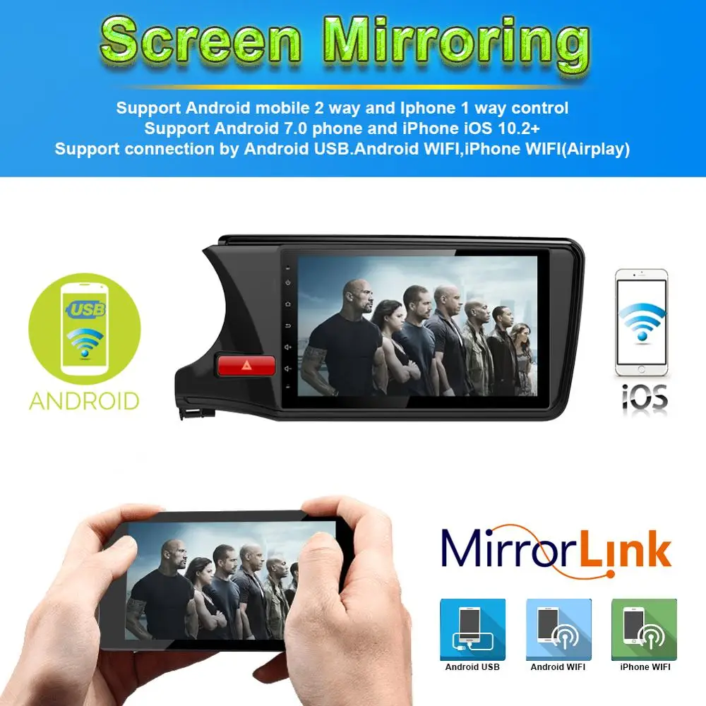 Автомобильный радиоприемник 10 1 дюймов Android 0 Восьмиядерный процессор стерео