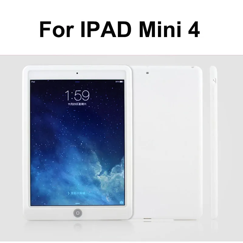 7,9 дюймов детский ударопрочный чехол для планшета для iPad Mini 1 2 3 Мягкий Силиконовый прочный Чехол на заднюю панель защитный чехол для iPad Mini 4 Чехол - Color: mini 4 white