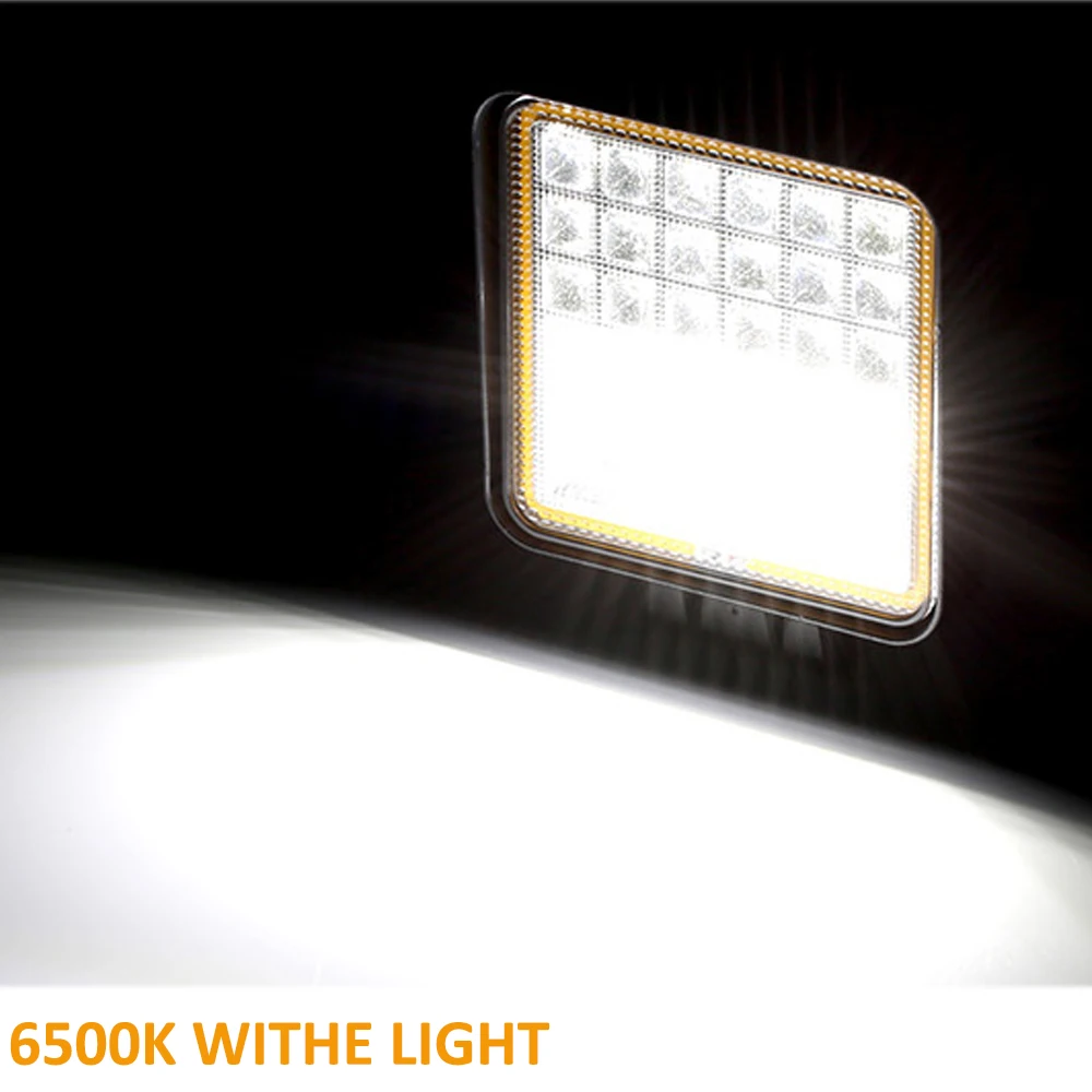 Square LED Work Light Bar Spot Flood Combo 12v 24v Beams Driving Offroad For ATV 4WD 4x4 Tractor | Автомобили и мотоциклы