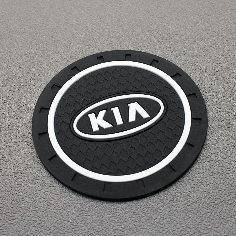 

2PCS Car Water Cup Bottle Holder Anti-slip Pad Mat Silica Gel for KIA Cerato Sportage R K2 K3 K5 RIO 3 4 Sorento Car Accessories