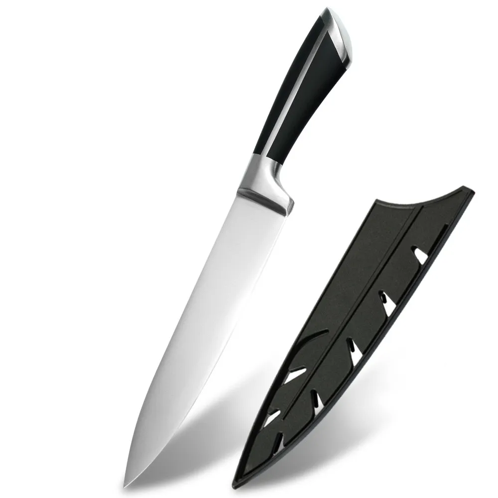 8 inch Chef Knife ZEMEN нож для нарезки нож шеф-повара кухонный нож инструмент лезвие из нержавеющей стали кулинарные инструменты сашими филе слайсер кухонный Gyuto - Цвет: 8 inch Chef Knife