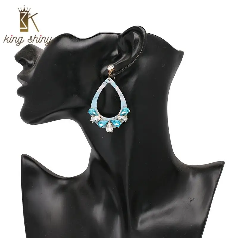 Женские Висячие серьги Za винтажные супер блестящие акриловые подвески с