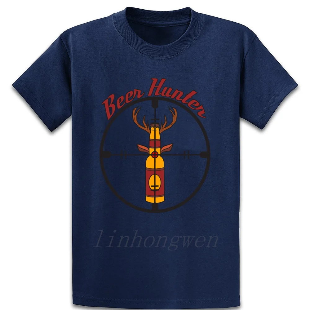 

Beer Hunter T Shirt Vintage Printing Fashion Cotton Spring Autumn Round Neck Sunlight Streetwear Shirt