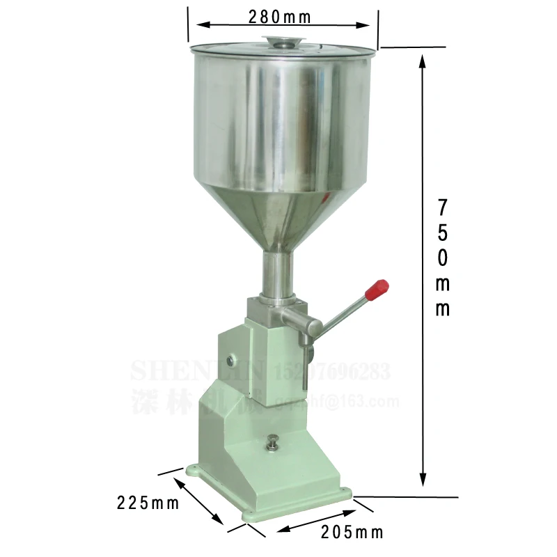 Ручная разливочная машина A03 наполнитель для косметических кремов 5-50 мл точность